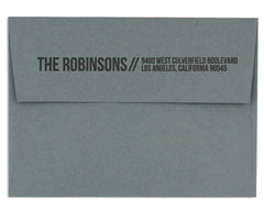 Archetto Invitation or Announcement Envelope Return Address Back Flap