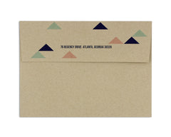 Geometrica Invitation Envelope Return Address on Back Flap