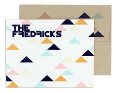 Geometrica Personalized Notecard Back with Envelope