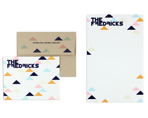 Geometrica Notecard & Notepad Set