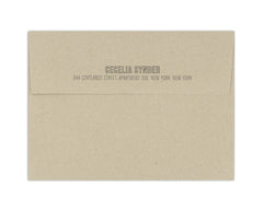 Petalo Invitation or Announcement Envelope Return Address Back Flap