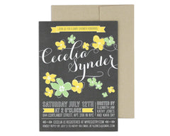 Petalo Invitation with Return Address on Envelope Back Flap