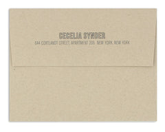 Petalo Personalized Notecard Envelope