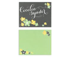 Petalo Personalized Notecard Front and Back